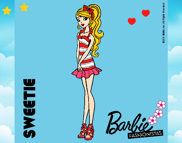 Dibujo Barbie Fashionista 6 pintado por LunaLunita