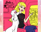 Dibujo Barbie llega a París pintado por idalid