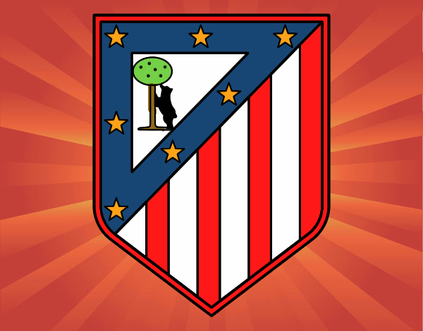 Dibujo Escudo del Club Atlético de Madrid pintado por bulla 