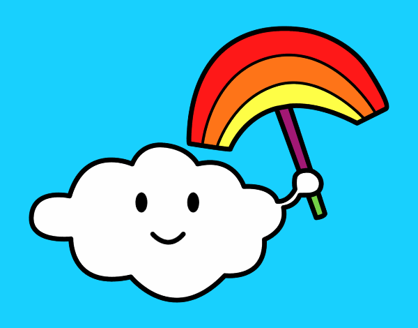 Dibujo Nube con arcoiris pintado por Yeric12
