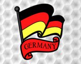 Dibujo Bandera de Alemania pintado por androide2