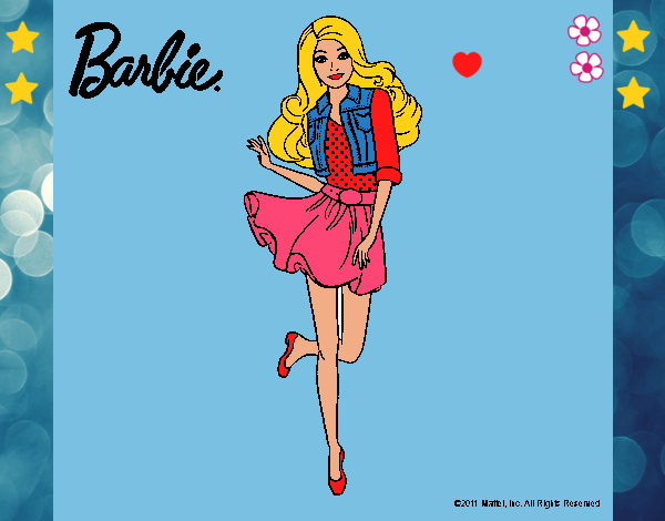 Dibujo Barbie informal pintado por LunaLunita