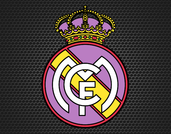 Dibujo Escudo del Real Madrid C.F. pintado por tilditus