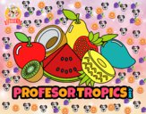 Dibujo Frutas Profesor Tropics pintado por modakawaii