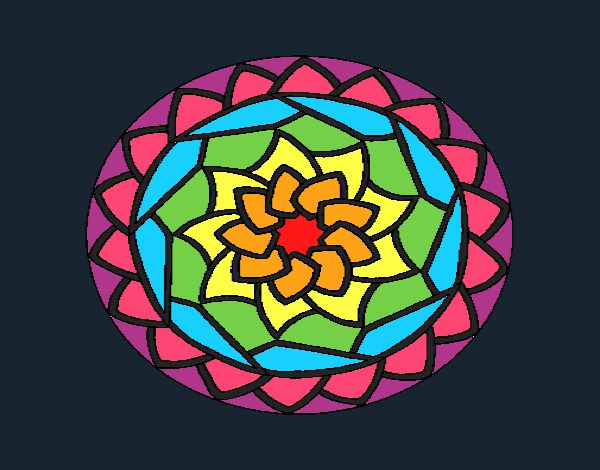 Dibujo Mandala 1 pintado por citlalita