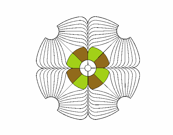 Dibujo Mandala 16 pintado por ebsun