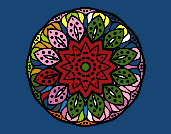 Dibujo Mandala naturaleza pintado por tilditus