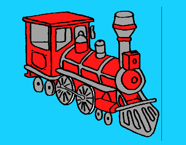 Dibujo Tren 3 pintado por DEMIAN4
