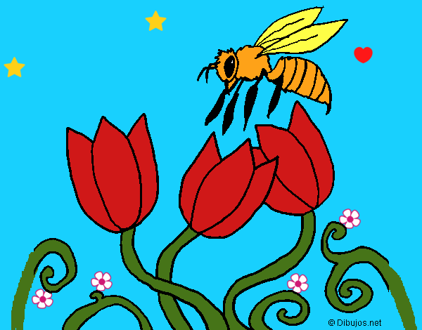 Dibujo Abeja 3 pintado por LunaLunita