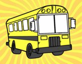 Dibujo Autobús del colegio pintado por campeo