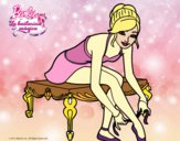 Dibujo Barbie con las zapatillas de ballet pintado por EmilyNB