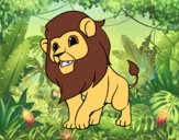 Dibujo El rey de la selva pintado por Helena0410