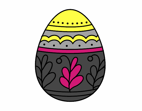 Dibujo Huevo de Pascua mandala pintado por RocioNayla