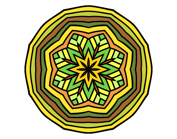 Dibujo Mandala cenital pintado por susquasim