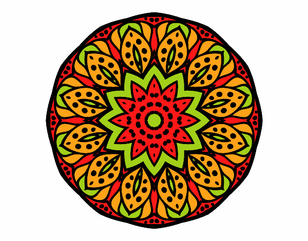 Dibujo Mandala naturaleza pintado por Darkziom12