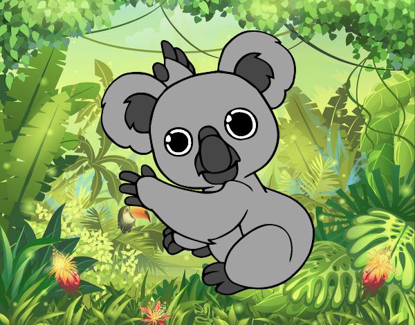 Dibujo Un Koala pintado por Gorritz