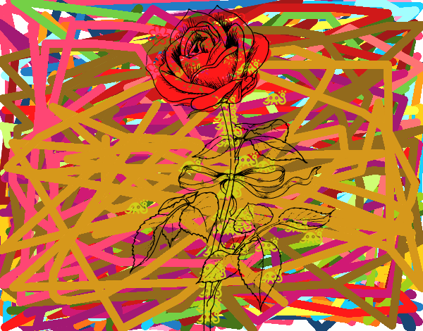 Dibujo Una rosa pintado por RocioNayla