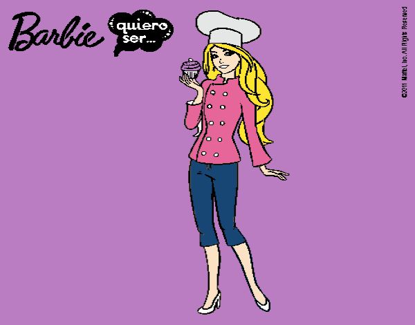 Dibujo Barbie de chef pintado por Potte