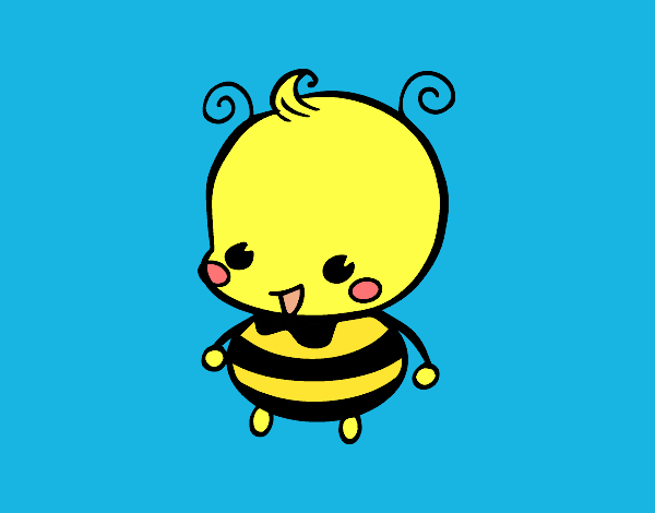 Dibujo Bebé abeja pintado por ItzelFL