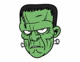 Dibujo Cara de Frankenstein pintado por haruh