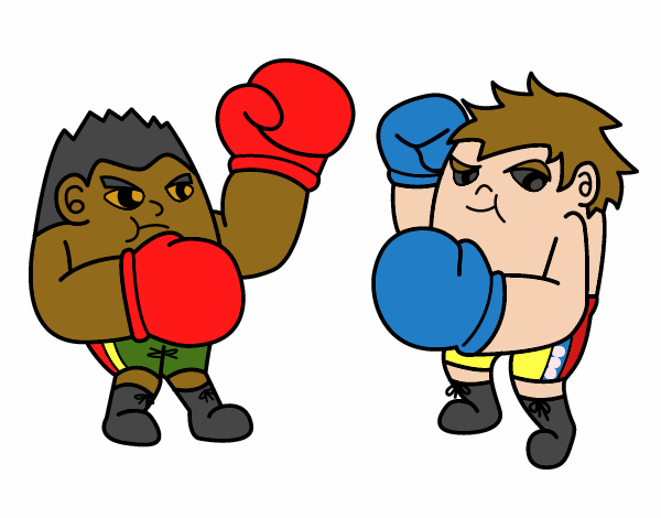 Dibujo Combate de boxeo pintado por joseraul