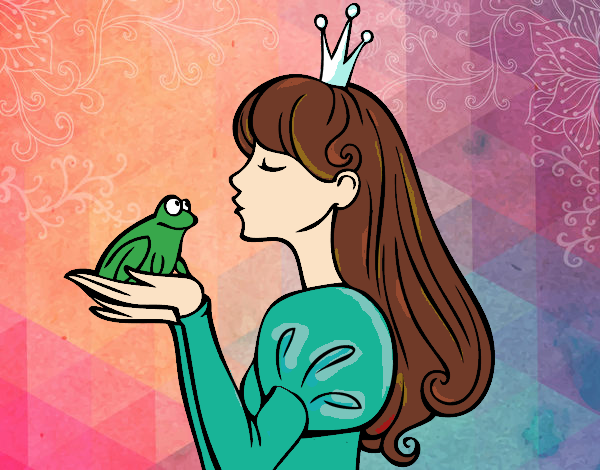 Dibujo La princesa y la rana pintado por ItzelFL