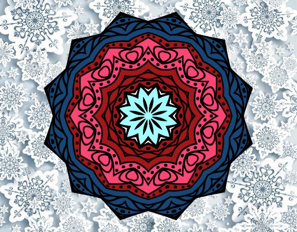 Dibujo Mandala con estratos pintado por Gorritz