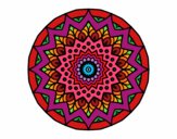 Dibujo Mandala creciente pintado por misifupao