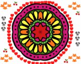 Dibujo Mandala mosaico pintado por misifupao