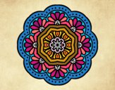 Dibujo Mandala mosaico modernista pintado por gerydubi