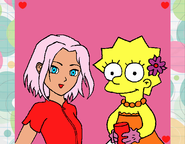 Lisa simpson y Sakura