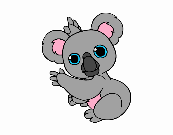 Dibujo Un Koala pintado por pusy