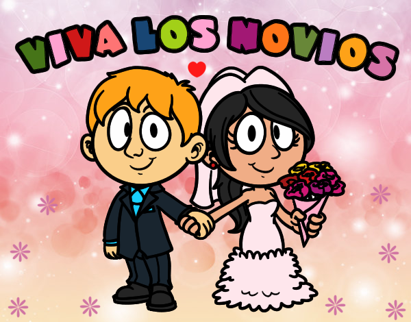 Dibujo Viva los novios pintado por LunaLunita