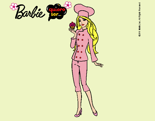 Dibujo Barbie de chef pintado por LunaLunita