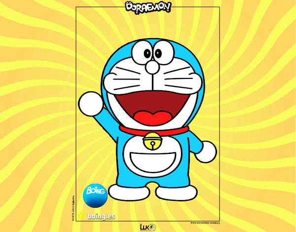 Dibujo Doraemon pintado por gabrielcos