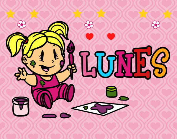 Dibujo Lunes pintado por LunaLunita