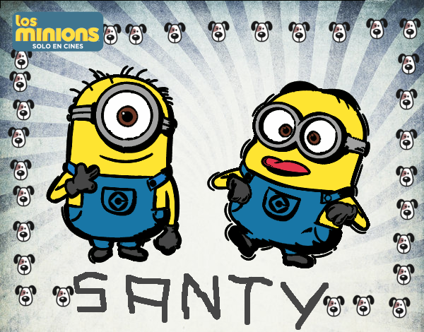 Dibujo Minions - Carl y Dave pintado por tomm