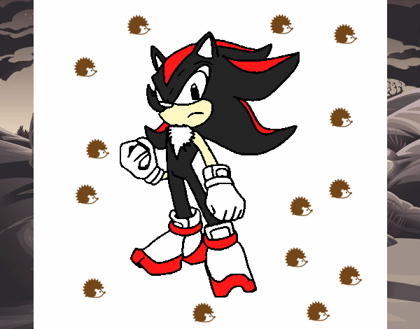 Dibujo Sonic pintado por nickname23