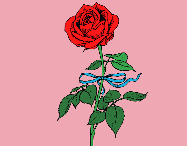 Dibujo Una rosa pintado por luhDango