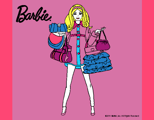 Dibujo Barbie de compras pintado por maryelik