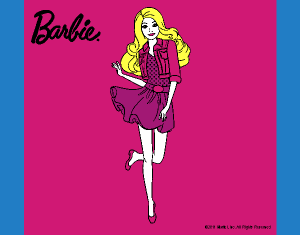 Dibujo Barbie informal pintado por maryelik