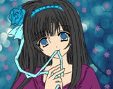 Dibujo Chica anime pintado por Hiyori02