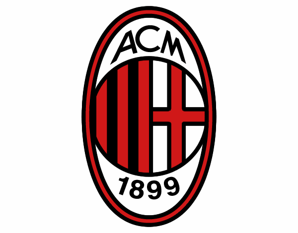 Dibujo Escudo del AC Milan pintado por joseraul