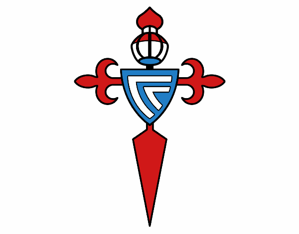 Dibujo Escudo del Real Club Celta de Vigo pintado por joseraul