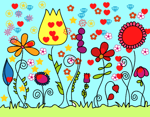 Dibujo Flores del bosque pintado por EMILLYALL