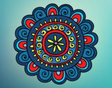 Dibujo Mandala alegre pintado por pikalu