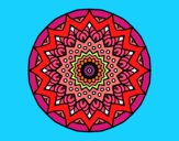 Dibujo Mandala creciente pintado por valebtina