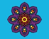 Dibujo Mandala de inspiración árabe pintado por pikalu