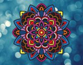 Dibujo Mandala decorativa pintado por pikalu