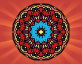 Dibujo Mandala modernista pintado por pikalu